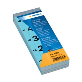 HERMA étiquettes numéros, autocollant, 28 x 56 mm, jaune