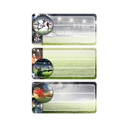 HERMA Étiquettes pour livres "Football", pailleté