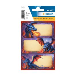 HERMA Étiquettes pour livres VARIO "Dragons", 76 x 35 mm