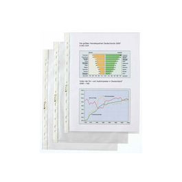 HETZEL Pochette perforée Economic, A5, PP, grainée, 0,05 mm