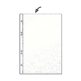 HETZEL Pochette perforée Economic, A6, PP, grainée, 0,075 mm