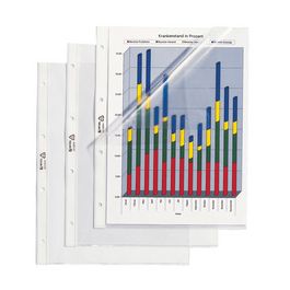 HETZEL Pochette perforée Standard, A4, en PVC, grainée