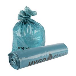 HYGOCLEAN Sac poubelle LDPE Light, 120 L, 40 microns, bleu x10