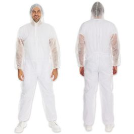 HYGONORM Combinaison en PP LIGHT avec capuche, blanc