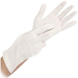 HYGONORM Gant en coton Nature, S, naturel x24