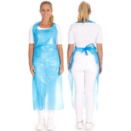 HYGONORM Tablier jetable LDPE, en bloc, 33 my, blanc