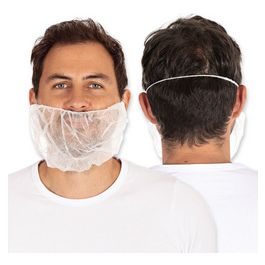 HYGOSTAR Couvre-barbe en PP non tissé, taille unique, bleu