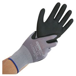 HYGOSTAR Gant de travail Ergo Flex, L, gris/noir x12
