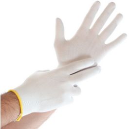 HYGOSTAR Gant de travail Ultra Flex, en nylon, XL, blanc x12