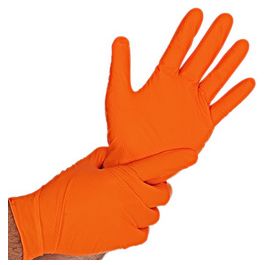 HYGOSTAR Gant en nitrile DIAMOND GRIP, L, orange