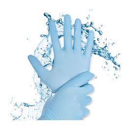 HYGOSTAR Gant en nitrile Rapid-On, L, non poudré, bleu