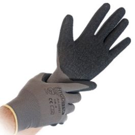 HYGOSTAR Gants de travail Skill, S, gris/noir x12