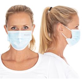 HYGOSTAR Masque type II, 3 couches, bleu