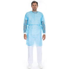 HYGOSTAR Sur-blouse en PP pour visiteurs/patients/personnel x10