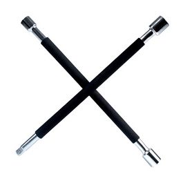 IWH Clé en croix pour véhicule, revêtement en caoutchouc