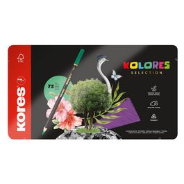 Kores Crayon de couleur "KOLORES SELECTION", étui de 72