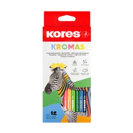 Kores Crayon de couleur "Kromas", étui en carton de 12