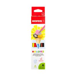 Kores Crayon de couleur triangulaire "Kolores", étui carton