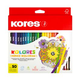 Kores Crayons de couleur triangulaires "Hobby Koloring",
