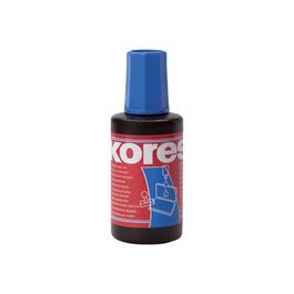 Kores Encre pour tampon encreur, contenu: 27 ml, bleu