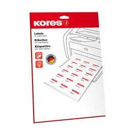 Kores Etiquette universelle, diamètre: 24 mm, blanc