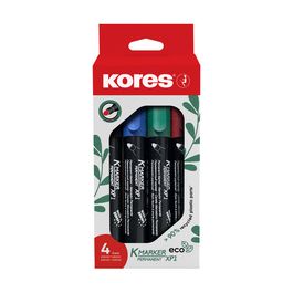 Kores Marqueur permanent "ECO XP1", pointe ronce, étui