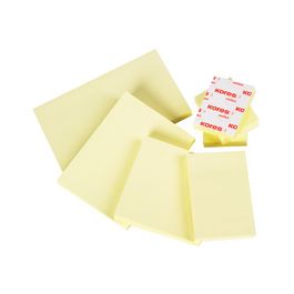 Kores Note adhésive 125 x 75mm, uni, jaune