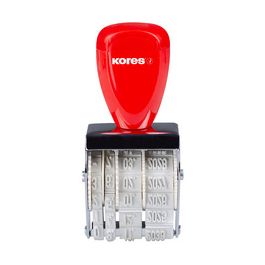 Kores Tampon dateur, mois en chiffres, 4 mm