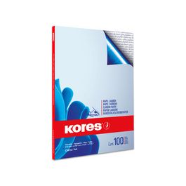 Kores papier carbone, format A4, 100 feuilles, bleu