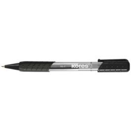 Kores stylo à bille rétractable jetable K-PEN K6, M, noir