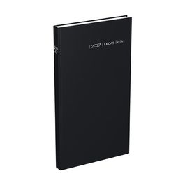 LECAS Agenda journalier Comptoir, 2027, 150 x 270 mm, noir