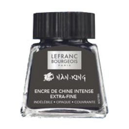 LEFRANC BOURGEOIS Encre de Chine Nan-King, 14 ml, noir
