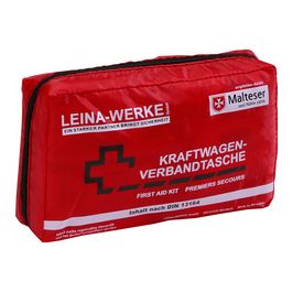LEINA KFZ-Verbandtasche Compact, Inhalt DIN 13164, rot
