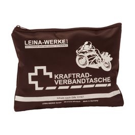 LEINA Kraftrad-Verbandtasche, Inhalt DIN 13167, schwarz