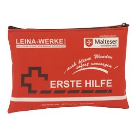 LEINA Mobiles Erste-Hilfe-Set, 24-teilig, Nylon, rot