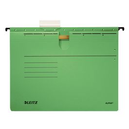 LEITZ ALPHA Hängehefter, A4, kaufmännische Heftung, grün x25
