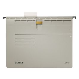 LEITZ ALPHA Hängehefter, A4, kaufmännische Heftung, grau x5
