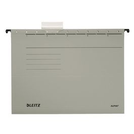LEITZ ALPHA Hängemappe, A4, seitlich offen, grau x5