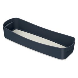 LEITZ Bac de rangement My Box Cosy, long, gris