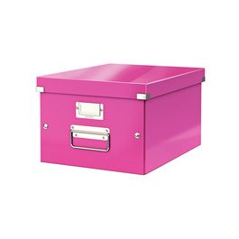 LEITZ Boîte de rangement Click & Store WOW, A4, rose