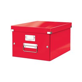 LEITZ Boîte de rangement Click & Store WOW, A4, rouge