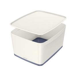 LEITZ Boîte de rangement My Box, 18 litres, blanc / gris
