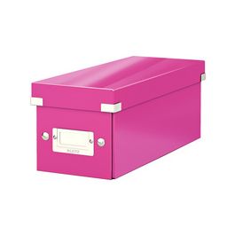 LEITZ Boîte de rangement pour CD Click & Store WOW, rose