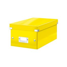 LEITZ Boîte de rangement pour DVD Click & Store, jaune