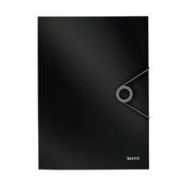 LEITZ Chemise à élastique Solid, A4, PP, noir