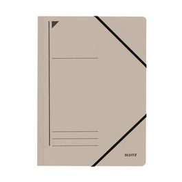 LEITZ Chemise à élastique, format A4, carton, gris