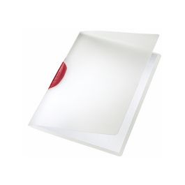 LEITZ Chemise à clip ColorClip, A4, en PP, clip rouge