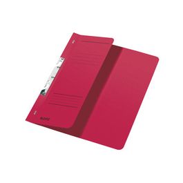 LEITZ Chemise à crochets, Carton manille, A4, rouge x50