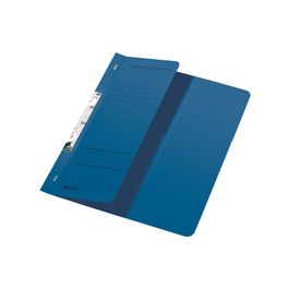 LEITZ Chemise à crochets, format A4, carton manila, bleu x50