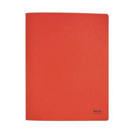 LEITZ Chemise à lamelle Recycle, A4, carton, rouge x10